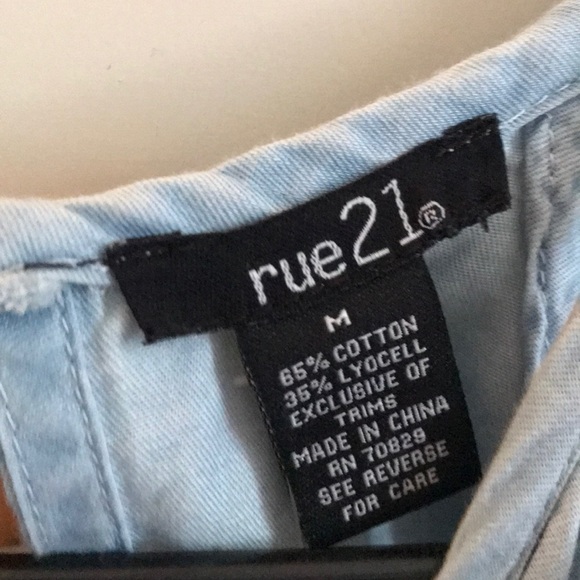 Denim Ruffle Tank Rue 21 - Picture 3 of 3